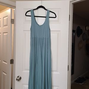 Teal Pink Blush Maternity Maxi Dress